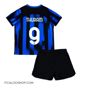 Inter Milan Marcus Thuram #9 Prima Maglia Bambino 2023-24 Manica Corta (+ Pantaloni corti)